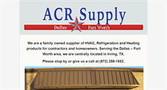 Desktop Screenshot of acrsupplydfw.com